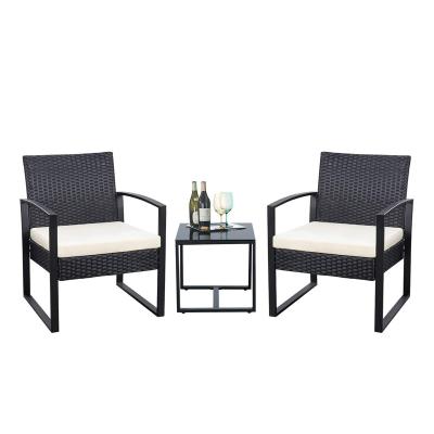 China New Design Modern Rattan Wicker Furniture Sets Outdoor Garden Patio Furniture Patio Conversation Rocking Furniture for sale