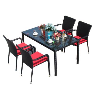 China Hot Sale Combination Leisure Lounge Tea Table Eco-friendly Outdoor Patio Tables And Chairs Garden Furniture Set For Yard for sale