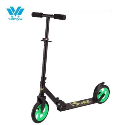 China PP/PU CE Standard 2 Wheels Big Wheel Folding Kick Scooter 200mm Foldable Adult Kick Scooter For Adult for sale