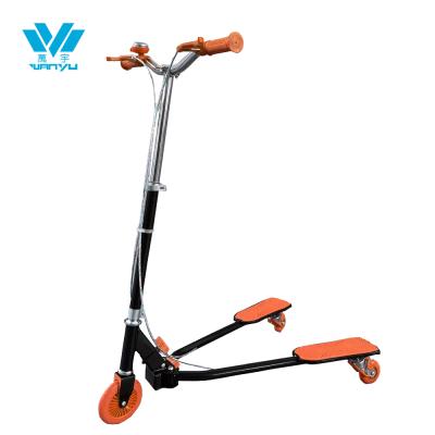 China PU Sport Children 3 Wheels Swing Dragon Tri Scooter Winged Push Foldable Drift Motion for sale