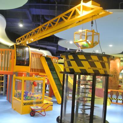 China China VEKAIN Playground Kids Heavy Equipment Mini Excavator Mini Equipment Kids Architecture Oriented Indoor Playground for sale