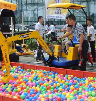 China FRP Shell Metal Material Children's Large Playground Equipment Project Amusement Excavator Children Excavator for sale