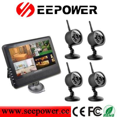 China cámara Dvr de la copia de seguridad de sistema de la visión nocturna 4CH con el monitor OV, SD micro en venta