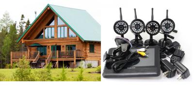 China 7 Inch 2.4G Outdoor Wireless DVR Security System With Remote Control Camera for sale