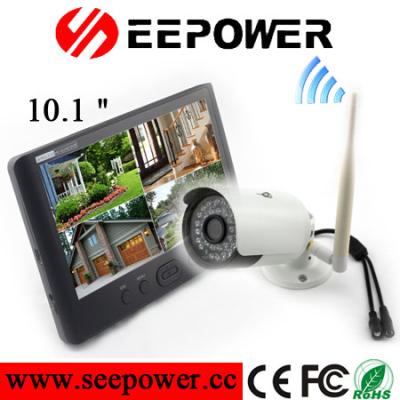 China 2.4G 10.1 Inches Wireless HD DVR Security System For Surveillance NTSC / PAL TV for sale