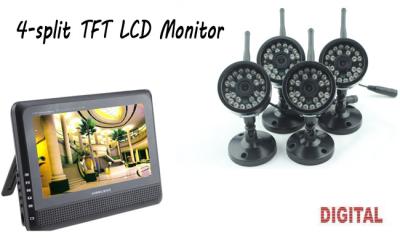 China 2.4GHz draadloze 7“ TFT LCD Vedio de Babymonitor van de Nachtvisie met Waterdichte Camera's Te koop