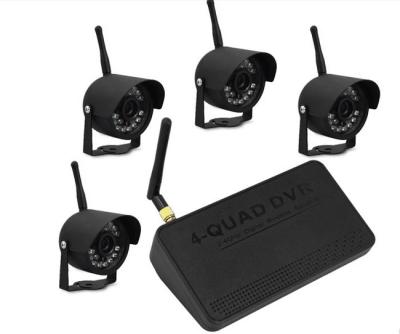 China Digital Wireless Reciever DVR Security Camera System 4 Channel Quad Image OSD Menu for sale