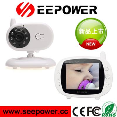 China 2.4GHz Digital Wireless Built - In Flash Light Rechargeble Bettary Baby Monitor for sale