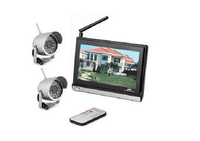 China 7'' TFT LCD Screen Wireless Camera Security Systems White Black Silver Night Vision for sale