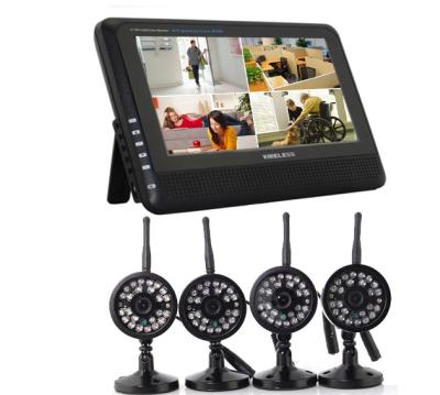 China Professional 2.4 GHz RF Four Camera DVR Security System with focal length 4.0mm for sale