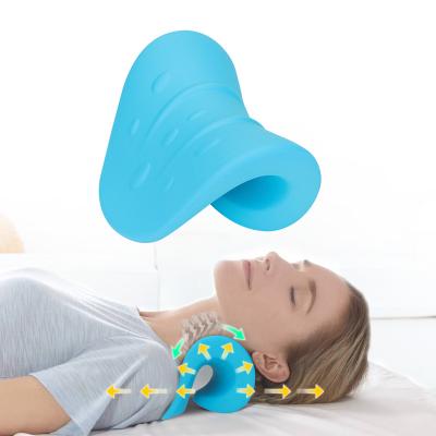 China High Quality Cervical Therapy Neck Traction Pillow Neck Stretcher Neck Massage Pillow for sale