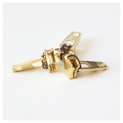 China Nickel Free Factory Directly Sell Custom YG Metal Brass Slider With High Quality Jeans Auto-lock YG Puller 3# 4.5# Brass Slider for sale