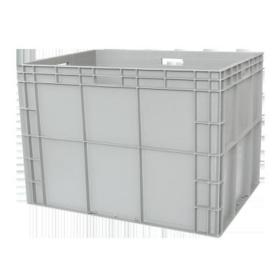 China Solid Box Promotional Quality Easy To Clean Stacking Plastic Crate Plastic Egg Crate for sale