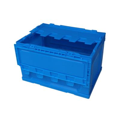 China Solid Box Manufacturer Large Hdpe Material Folding Logistics Box Plastic Folding Box for sale