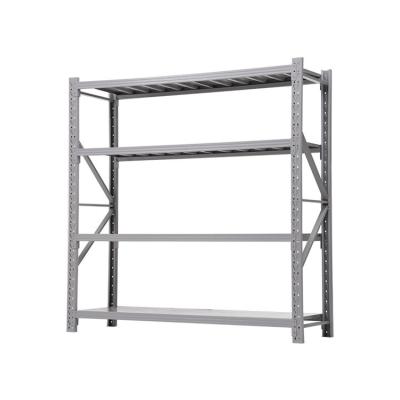 China Corrosion Protection Boltless Shelving Racking Systems Industrial Warehouse Storage Rack Shelf Heavy Duty for Metal Original Black Cover White Blue for sale