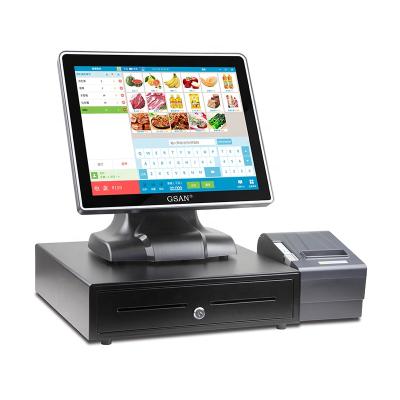 China Restaurnat / Retail / Suppermarket POS 17 Windows Thumb All In One Touch Screen Terminal / POS Vending Machine / POS System for sale