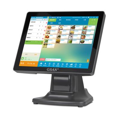 China Hot Selling 15 Inch Capacitive Touch Screen Pos Manufacturer All In One Pos Systems 32G/64G/128G SSD for sale