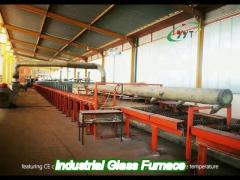 roller type continuous annealing industrial glass furnace