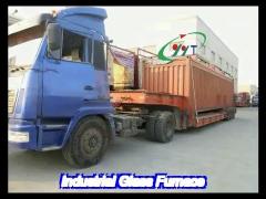 mesh belt electric glass products continuous hot bending strengthening furnace