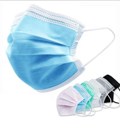 China Custom Fashion Print Logo FDA Disposable Earloop Face Mask for sale