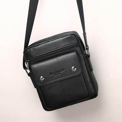 China Foreign trade custom hot orders fashion logo cowhide leather leather cross - body bag shoulder bag handbag briefcase for sale