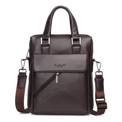 China Wholesale Custom Orders Hot Leather Cowhide Foreign Trade Fashion Logo Leather Cross - Body Bag Shoulder Bag Handbag Briefcase for sale