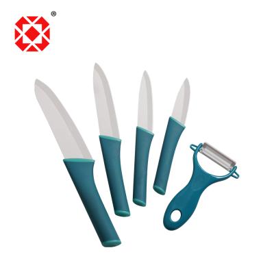 China Sustainable Popular Ceramic Knife 5PC Set With Peeler for sale