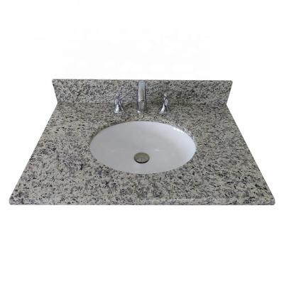 China Modern Tiger Skin White Granite Lowes Vanity Top with Sink for sale