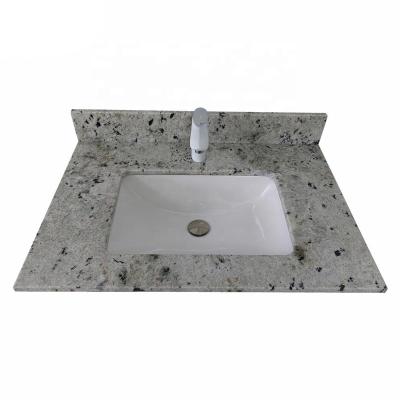 China Modern Custom Design Prefab Bathroom Granite Vanity Top For Hotel Project for sale