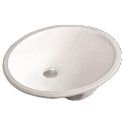 China Modern Porcelain Undermount Oval Sink For Bathroom for sale