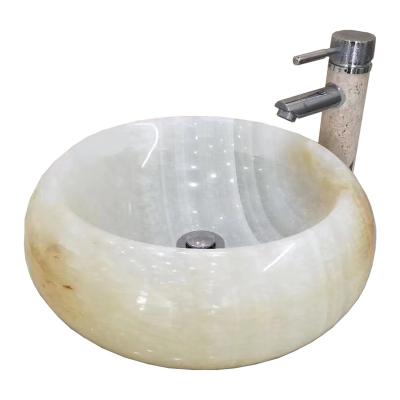 China Modern Onyx Bathroom Vessel Sink Supplier for sale