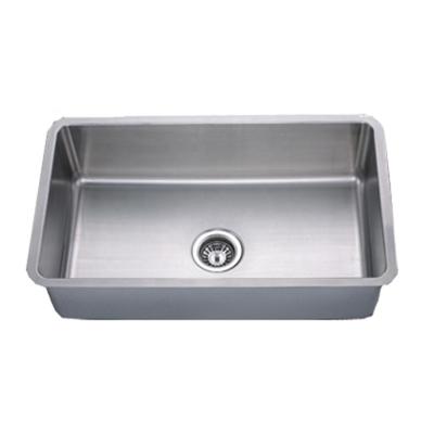 China Without Faucet 3018 Single Bowl Stainless Sink For Modern Kitchen Undermount Drainer SRS Carton Rectangular Stone Box 330*420mm 762*457*230 for sale