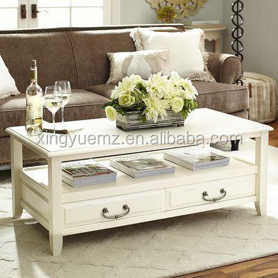 China Solid wood solid wood coffee table, antique coffee table, white coffee table for sale