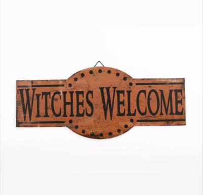 China Halloween Decoration Pafu Welcome Signs Hang Decorative Plaques and Wooden Ornaments for Halloween Parties, Homes, Offices for sale