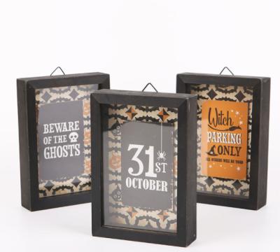 China Trick or Treat Farm and Halloween Decorative Pattern Halloween Decoration Pafu Halloween Letters Sign Signs for sale