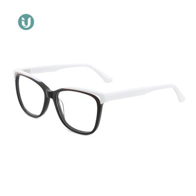 China IU-21046 Popular Fashionable Prescription Laminate Acetate Optical Glasses Frames for sale