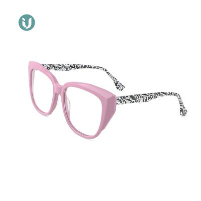 China Beau Prescription IU-39034 Women Light Acetate Spectacle Optical Glasses Frames for sale