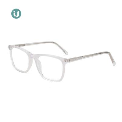 China IU-21106 Prescription Designer Luxury Rectangle Acetate Eyeglasses Frames Lenses Optical for sale