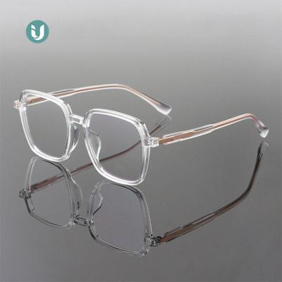 China Large Size 75115 Prescription TR90 Eye Spectacle Eyewear Optical Frames Glass Square Glasses Spectacles For Men for sale