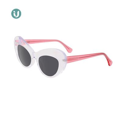 China Wholesale Promotion Cat Eye Vintage Retro Fashion Cat Eye Women Acetate Sunglasses IU-31073 for sale