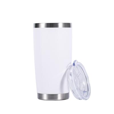 China Sustainable Stainless Water Bottle With Straw Stainless Steel 20 Ounce Double Wall Vacuum Coffee Mug Custom for sale