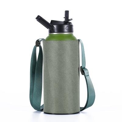 China Waterproof Water Bottle Sleeve Carrier with Adjustable Shoulder Strap for sale