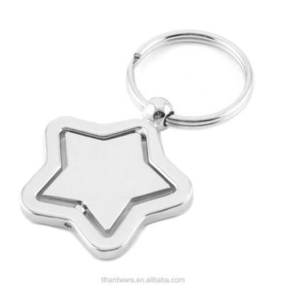 China Promotional Gifts Hot Sale Personalize Promotion Gift Five Pointed Star Shaped Metal Key Chain for sale