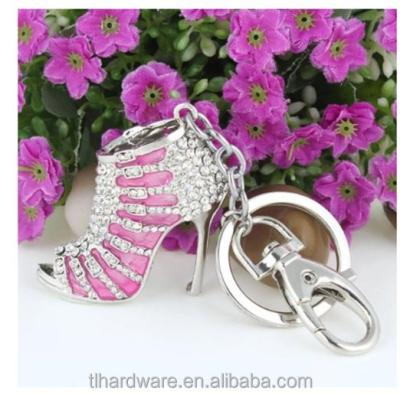 China Fashion Promotional Hot Sale Metal High Heel Shoe Key Chain for sale