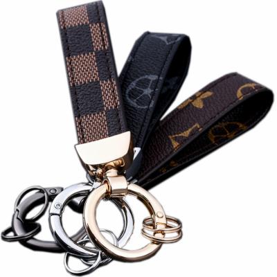 China Souvenir Gifts Promotion High Quality Metal Key Chain For AMG BMW M Grade Top Leather Car Key Chain for sale