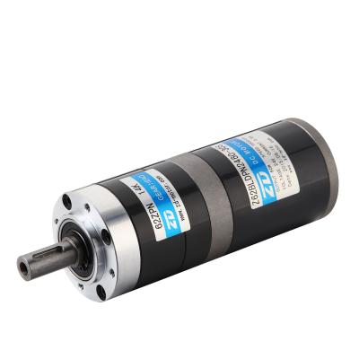 China ZD 62mm Flange 24V 60W 90W 120W 180W 200W Waterproof Round DC Planetary Gear Motor With Brake for sale