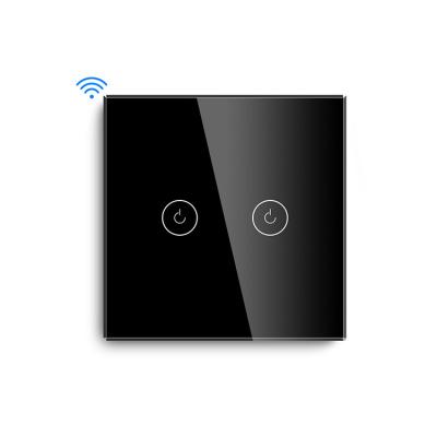 China 2 Band Smart Wifi Switch No Neutral Live Wire Works With Alexa Google Alone UK wifi Smart Switch No Neutral S1N2G for sale