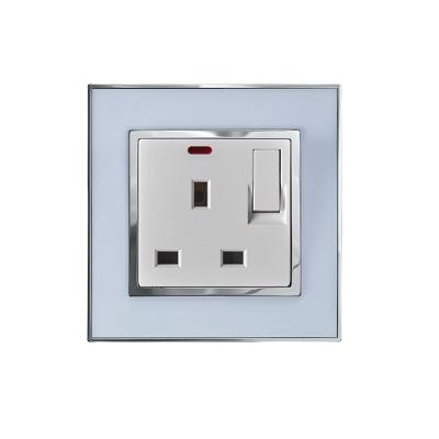 China 13A Acrylic Residential / Multipurpose Switched UK Plug With Lamp Switch for sale