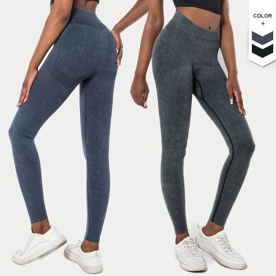 China Breathable Fitness Sports Gym Wear Stretchy Yoga Leggings Butt Push Up High Waist Sports Legging Pants for sale