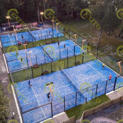 China EXITO China Manufacturer Hot Sale Panoramic Style Padel Court Outdoor Padel Court 10m*20m for sale